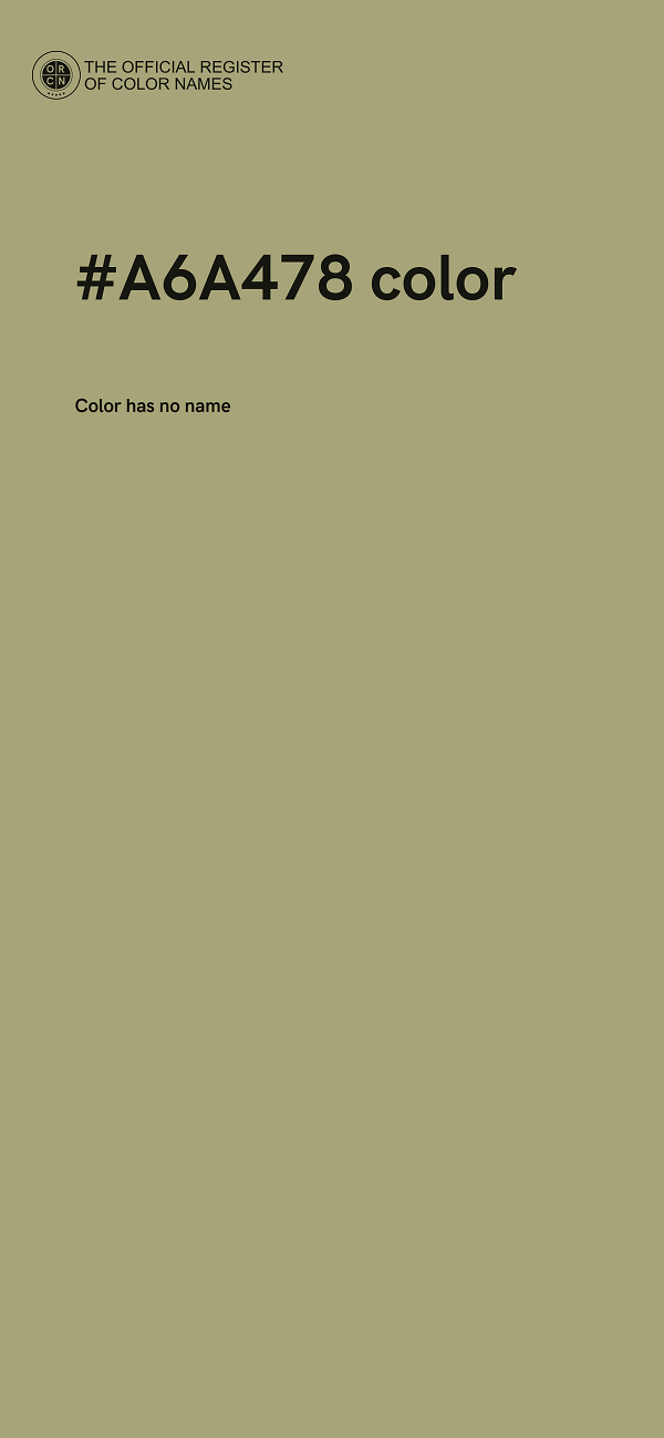 #A6A478 color image