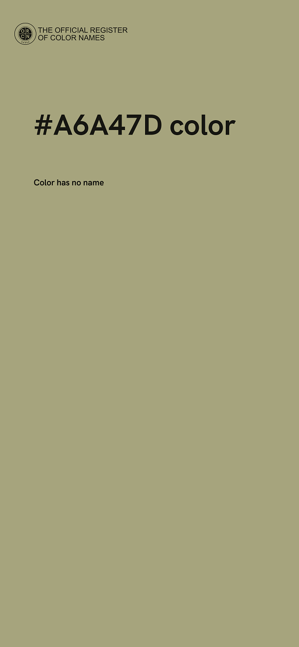 #A6A47D color image