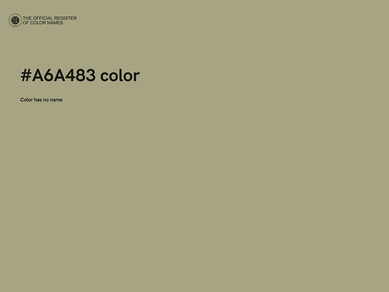 #A6A483 color image