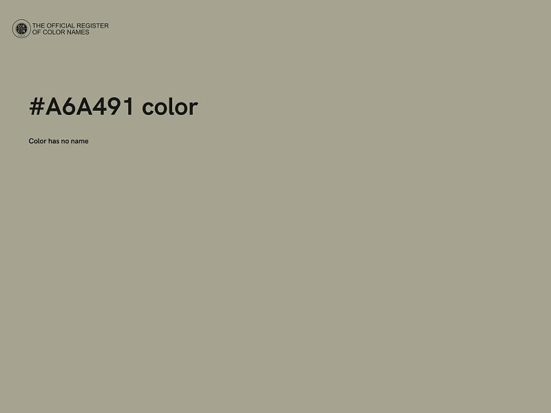 #A6A491 color image