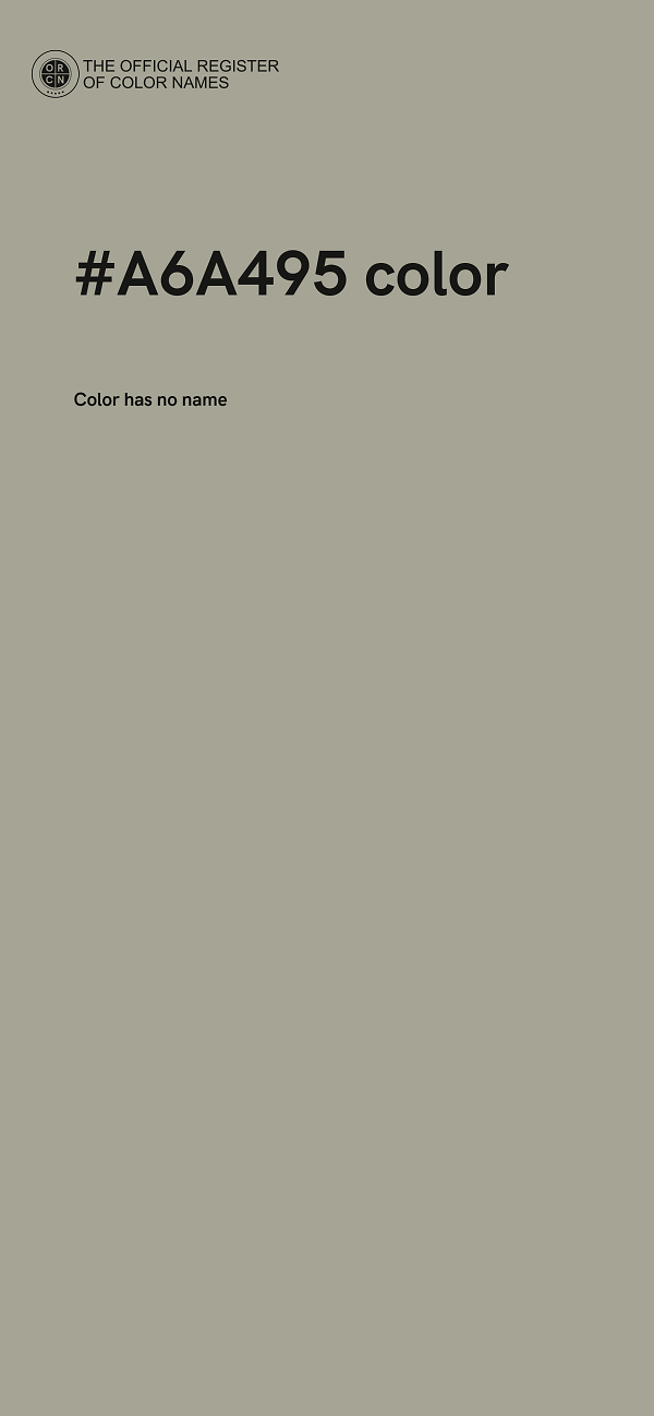 #A6A495 color image