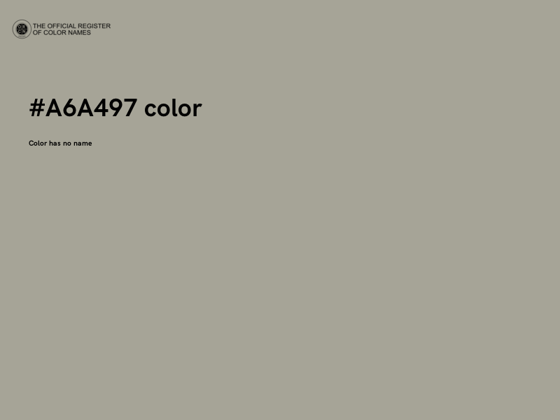 #A6A497 color image