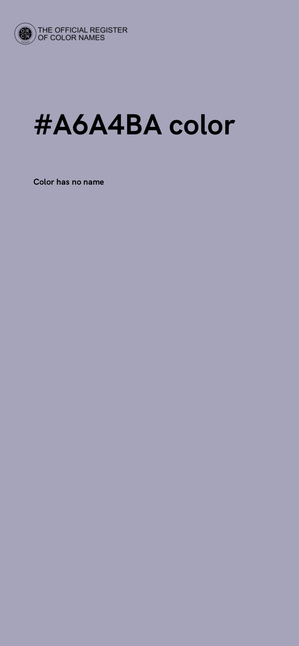 #A6A4BA color image