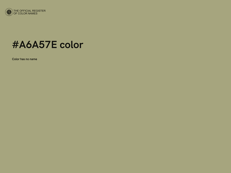 #A6A57E color image
