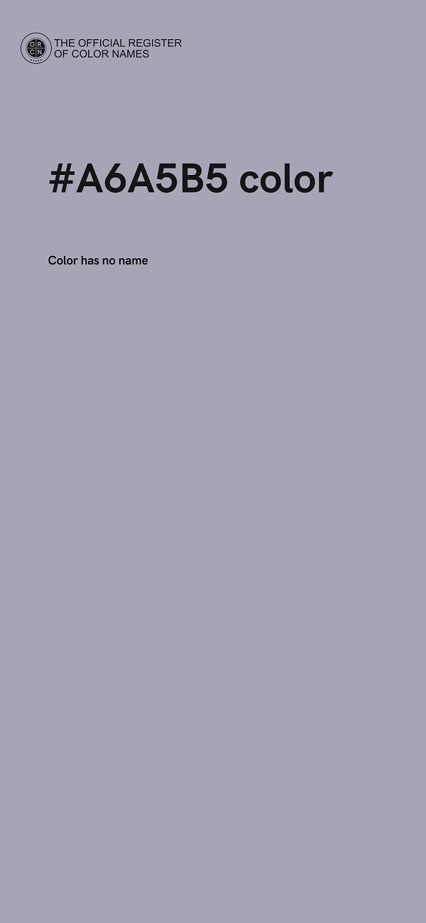 #A6A5B5 color image