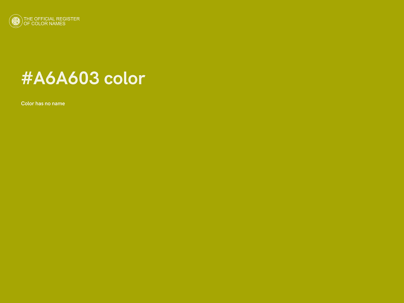 #A6A603 color image