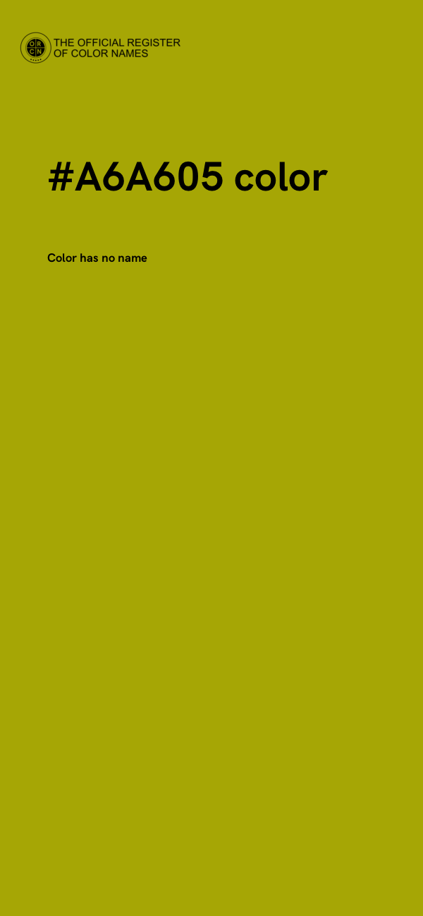 #A6A605 color image