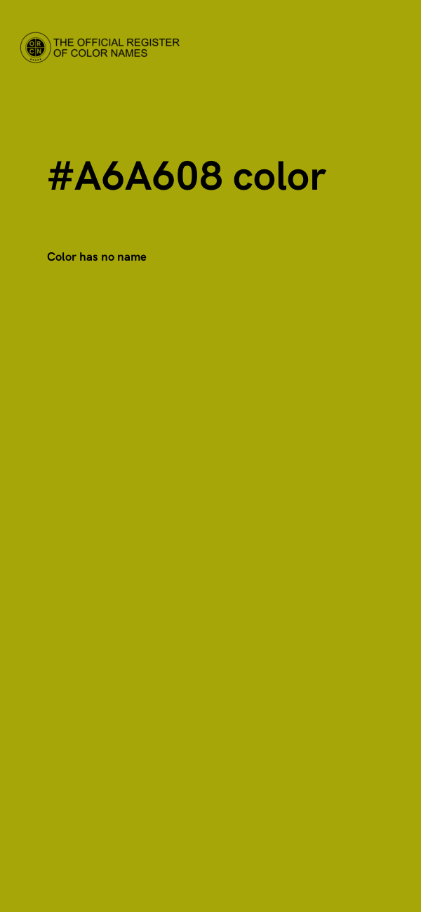 #A6A608 color image