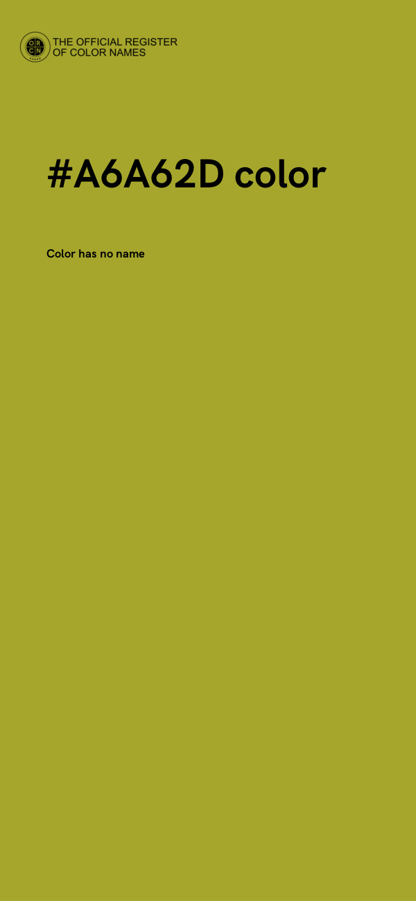 #A6A62D color image