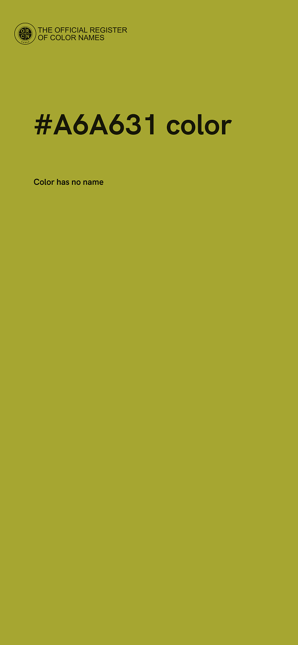 #A6A631 color image