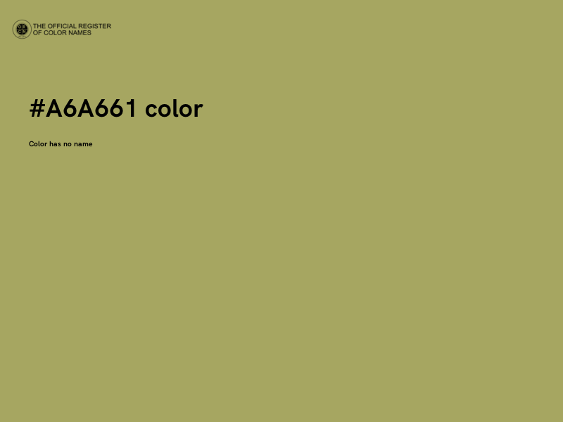 #A6A661 color image