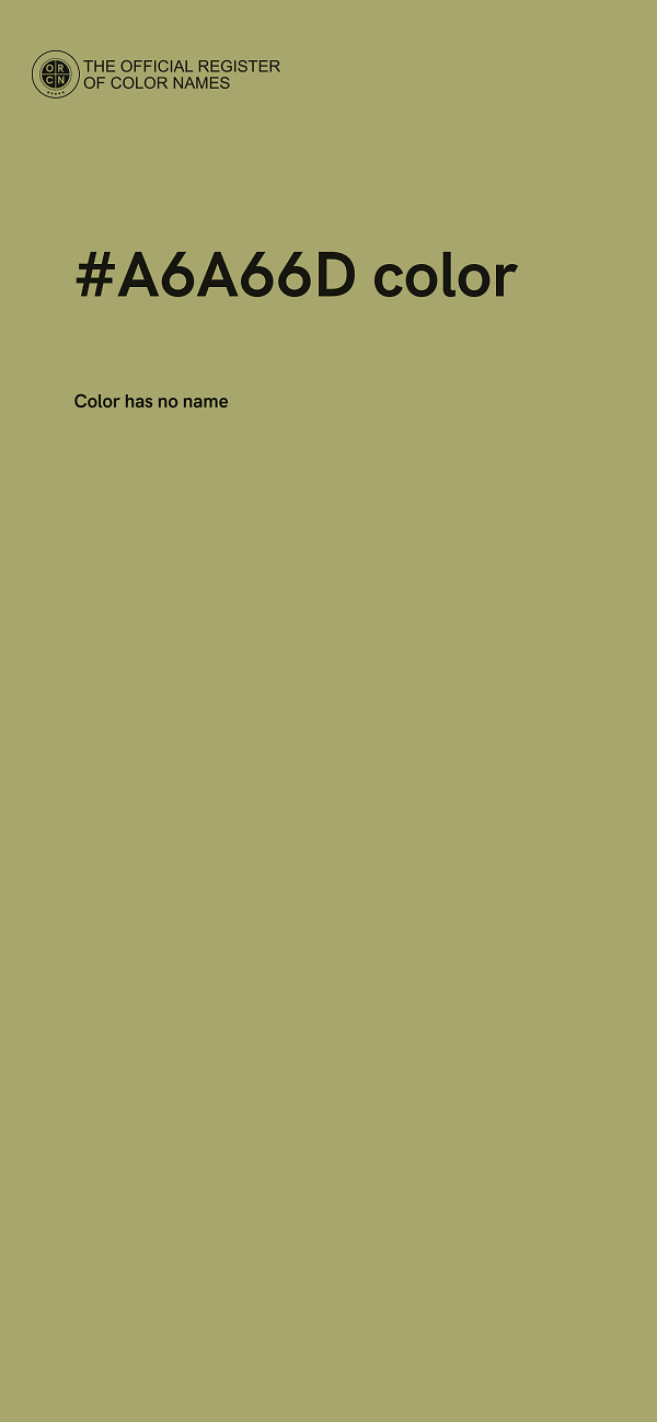 #A6A66D color image