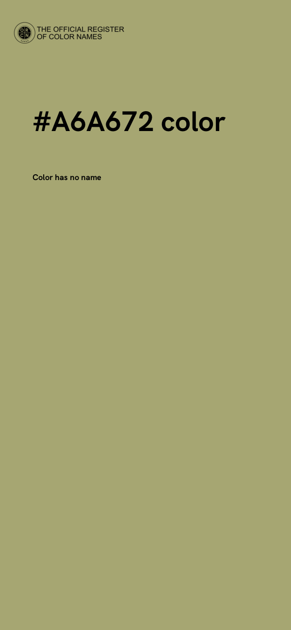 #A6A672 color image