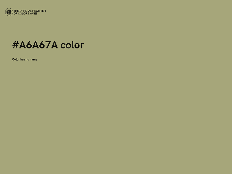 #A6A67A color image