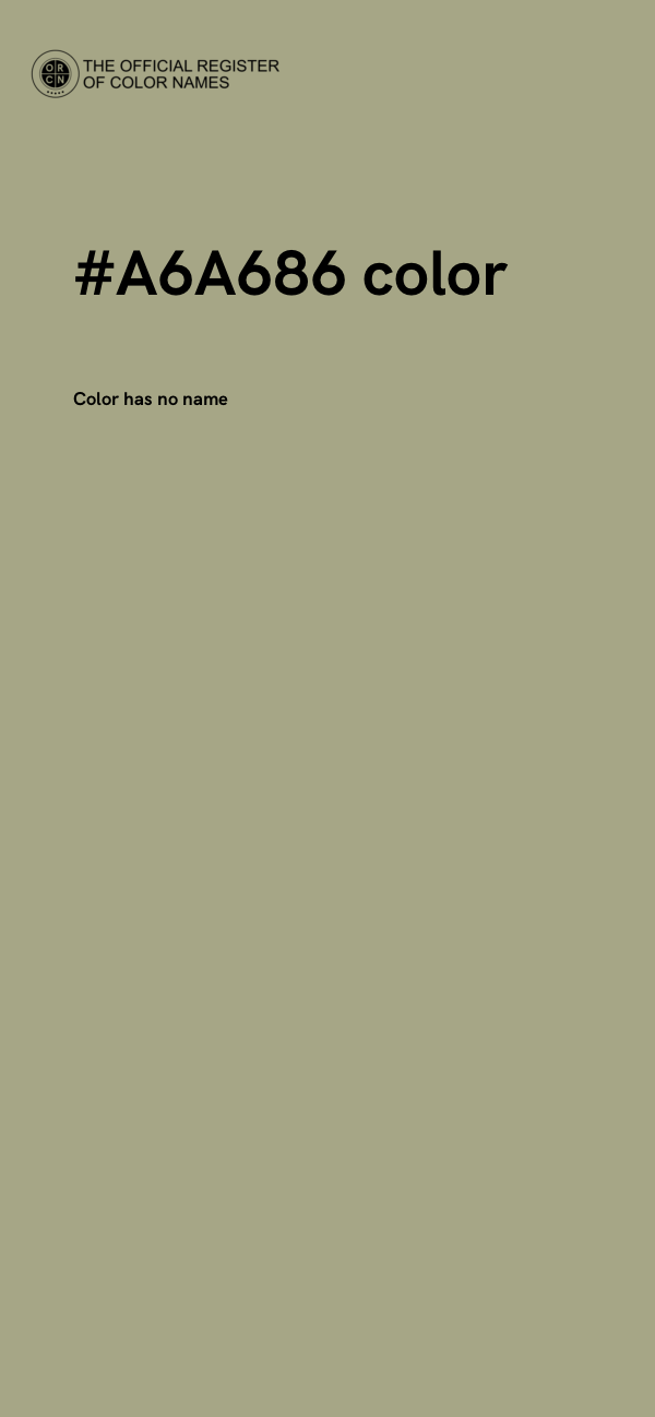#A6A686 color image