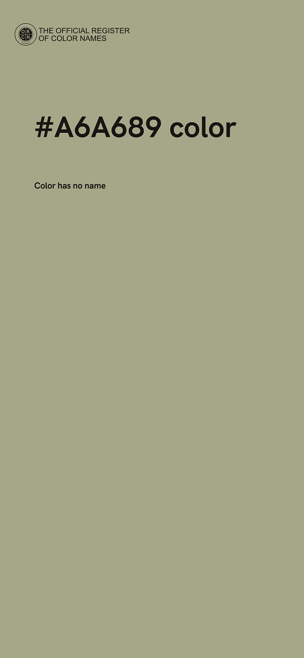 #A6A689 color image