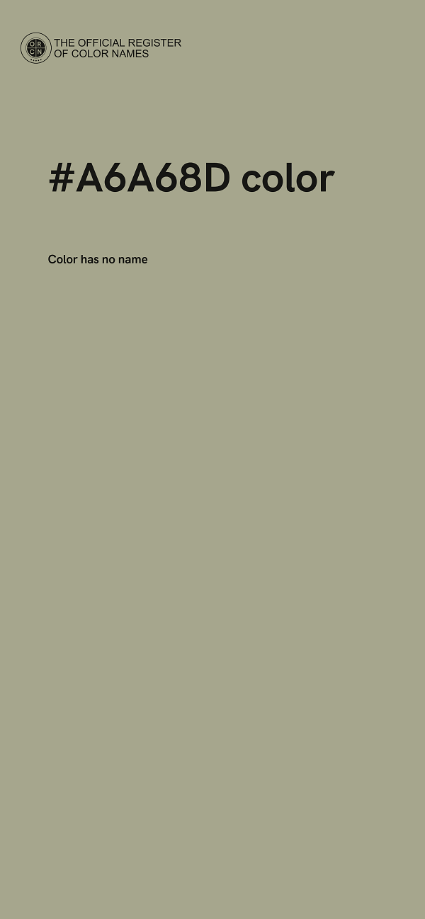 #A6A68D color image