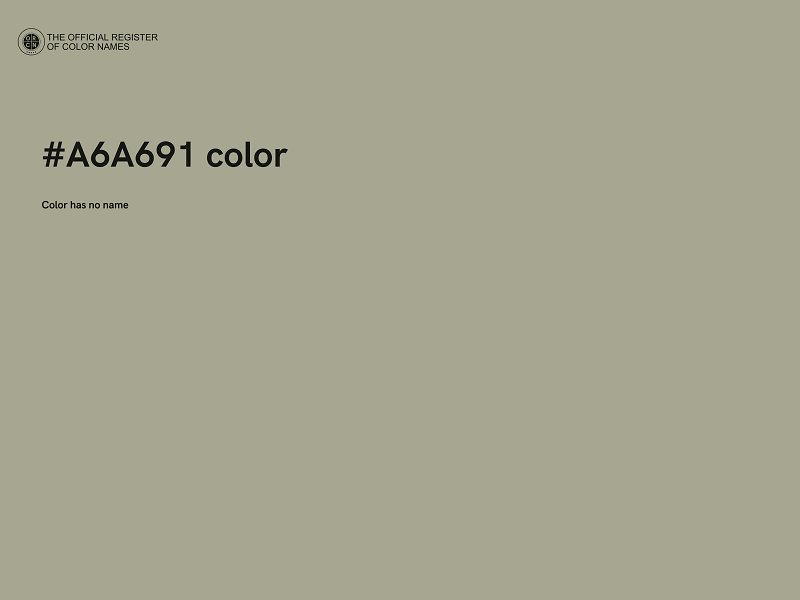 #A6A691 color image