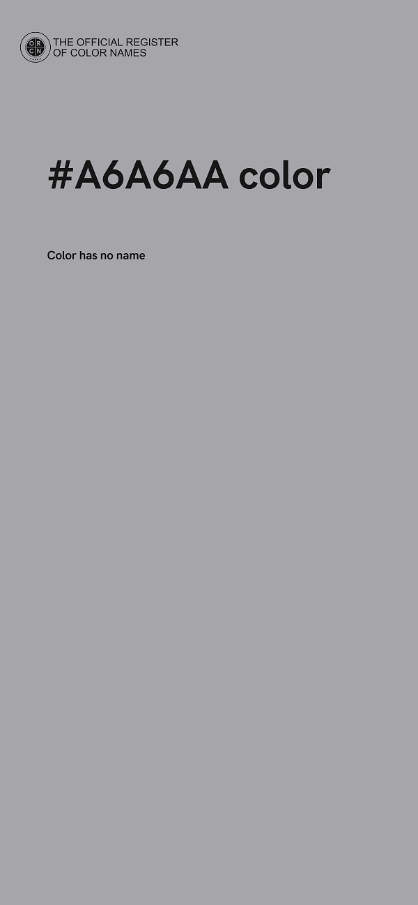 #A6A6AA color image