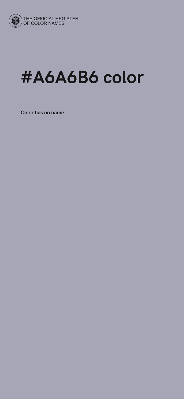 #A6A6B6 color image