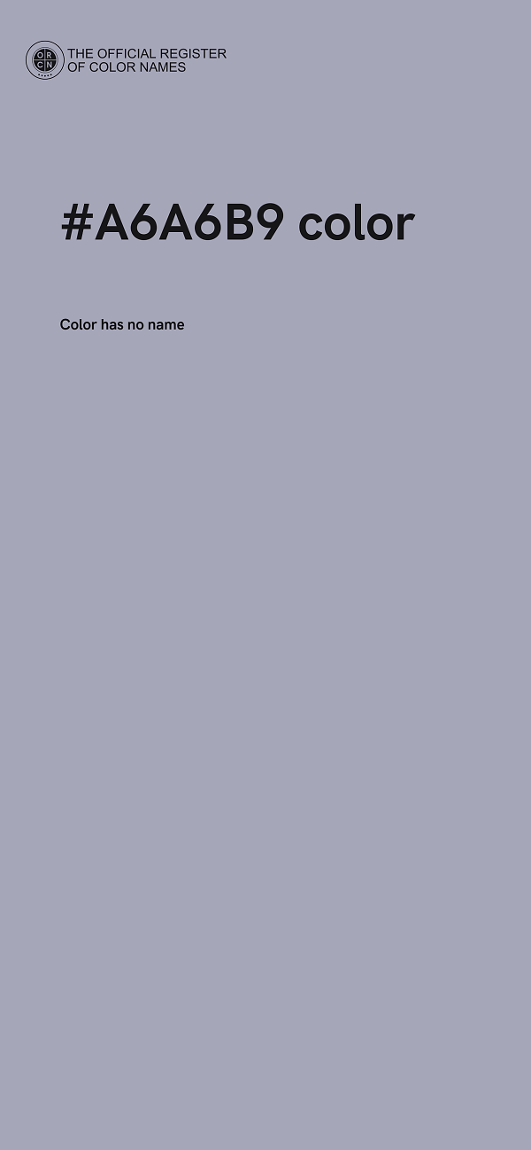 #A6A6B9 color image