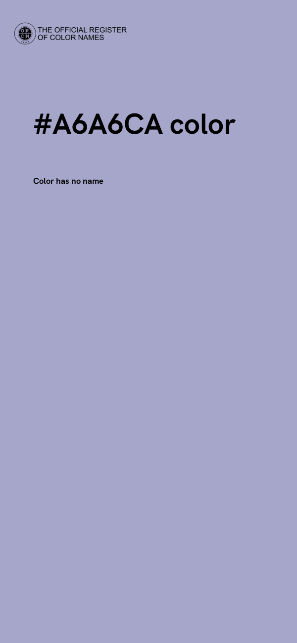 #A6A6CA color image