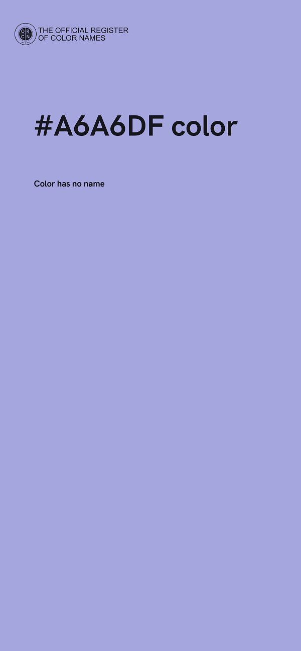 #A6A6DF color image