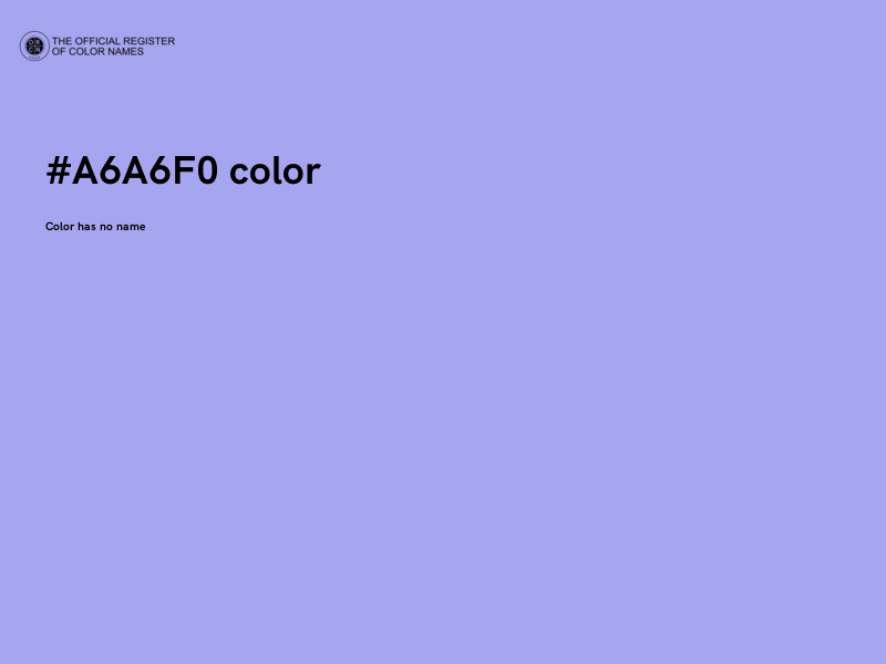 #A6A6F0 color image