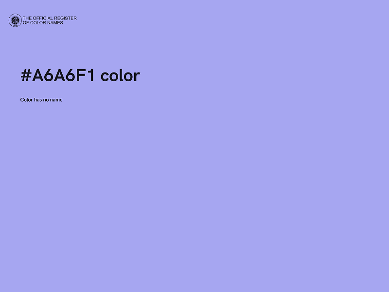 #A6A6F1 color image