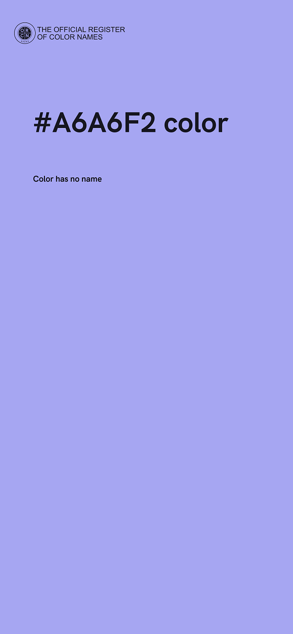 #A6A6F2 color image