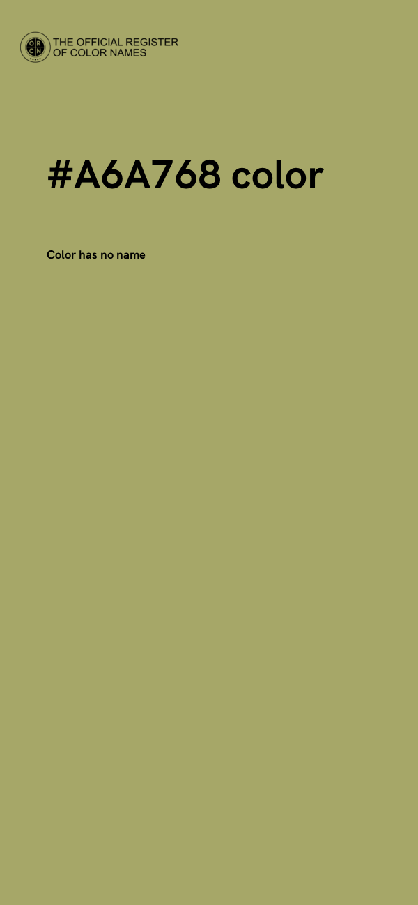 #A6A768 color image