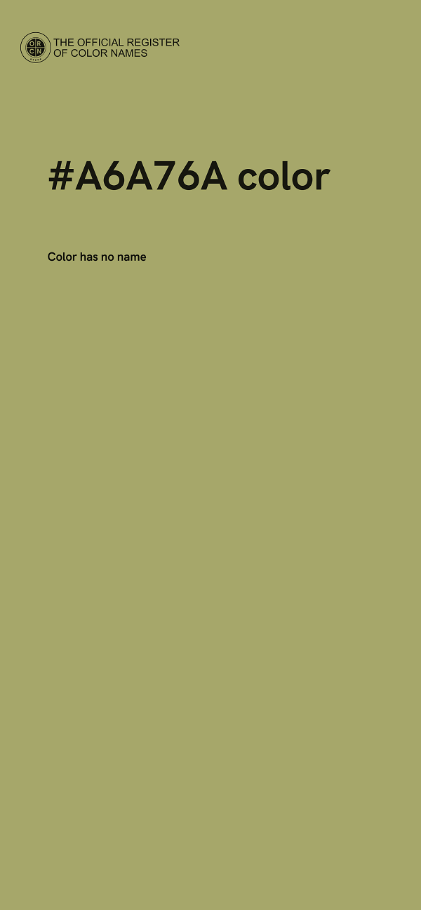 #A6A76A color image