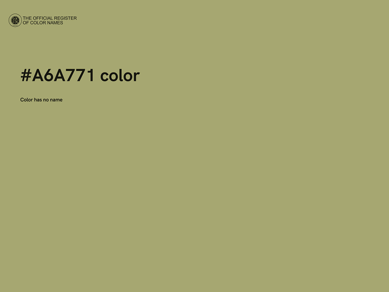 #A6A771 color image