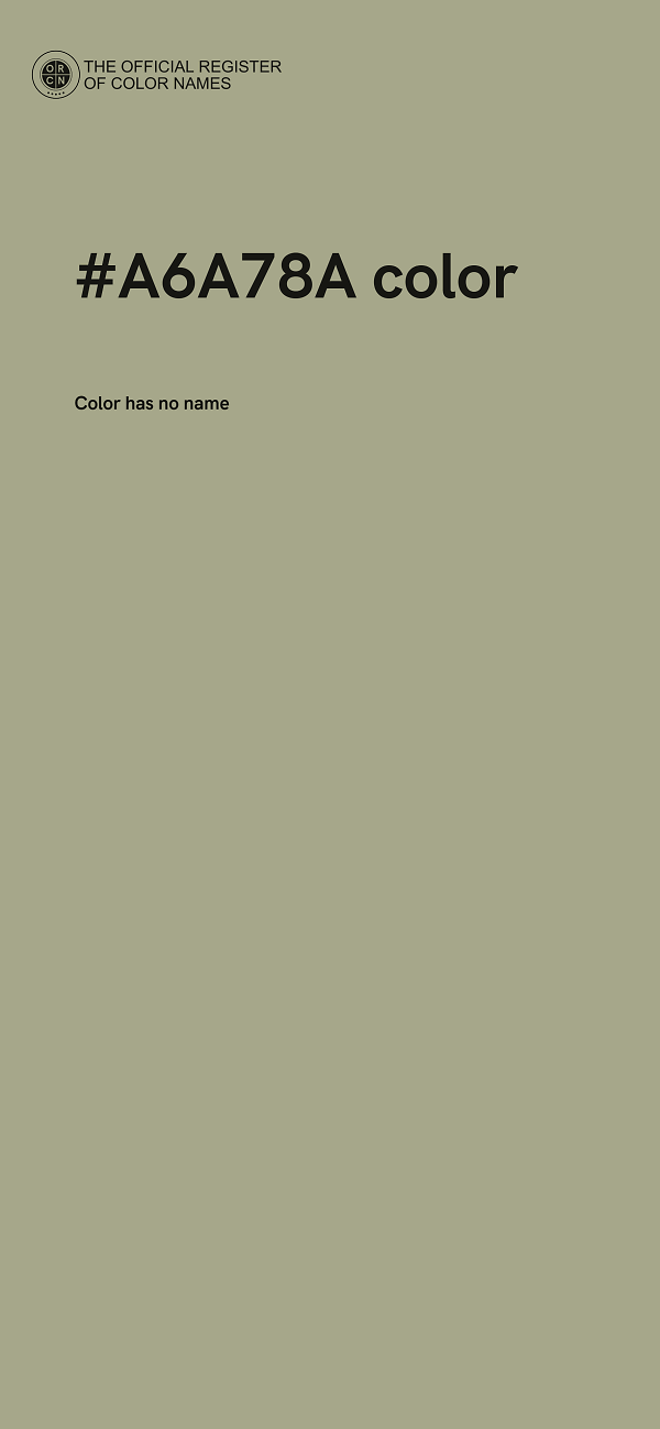 #A6A78A color image