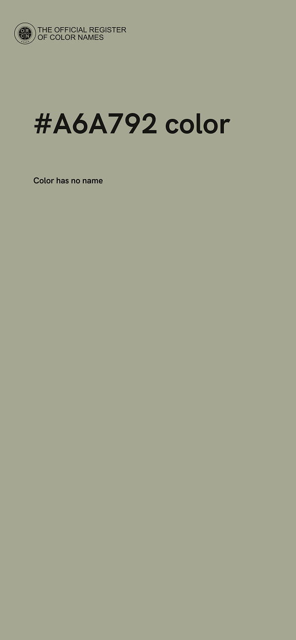 #A6A792 color image