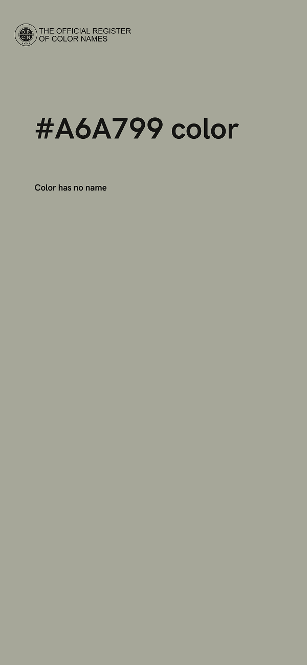 #A6A799 color image