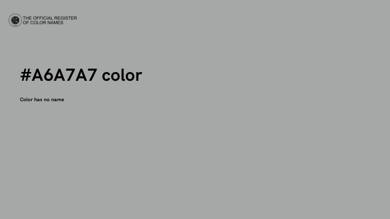 #A6A7A7 color image