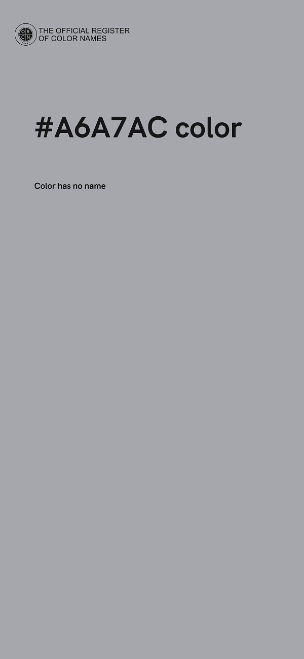 #A6A7AC color image