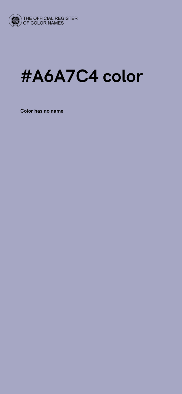 #A6A7C4 color image