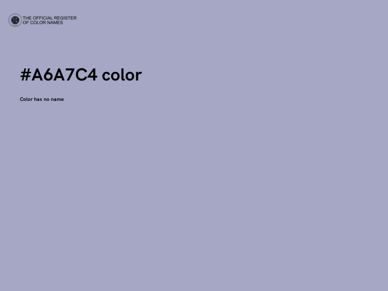 #A6A7C4 color image