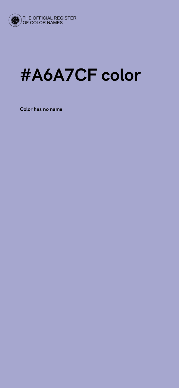#A6A7CF color image