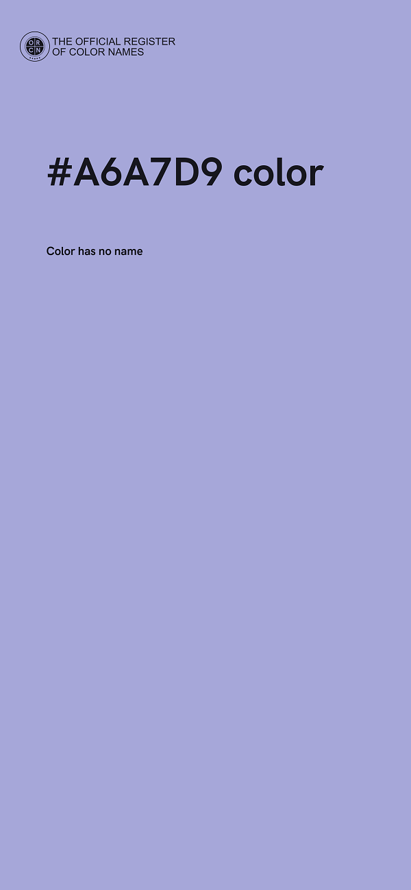 #A6A7D9 color image