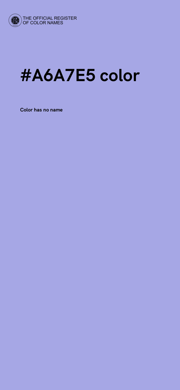 #A6A7E5 color image
