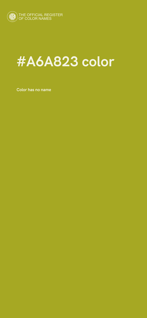 #A6A823 color image