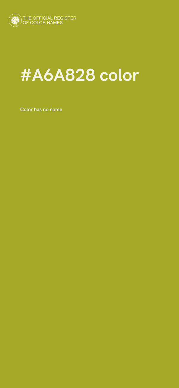 #A6A828 color image