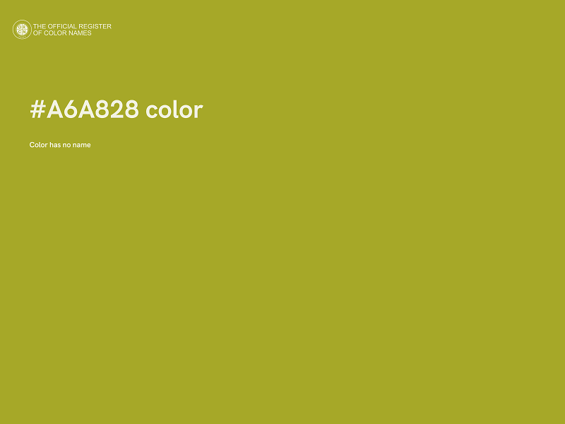 #A6A828 color image