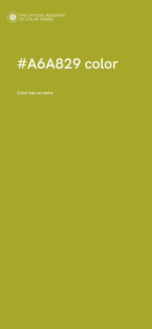 #A6A829 color image