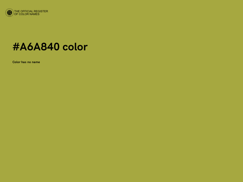 #A6A840 color image