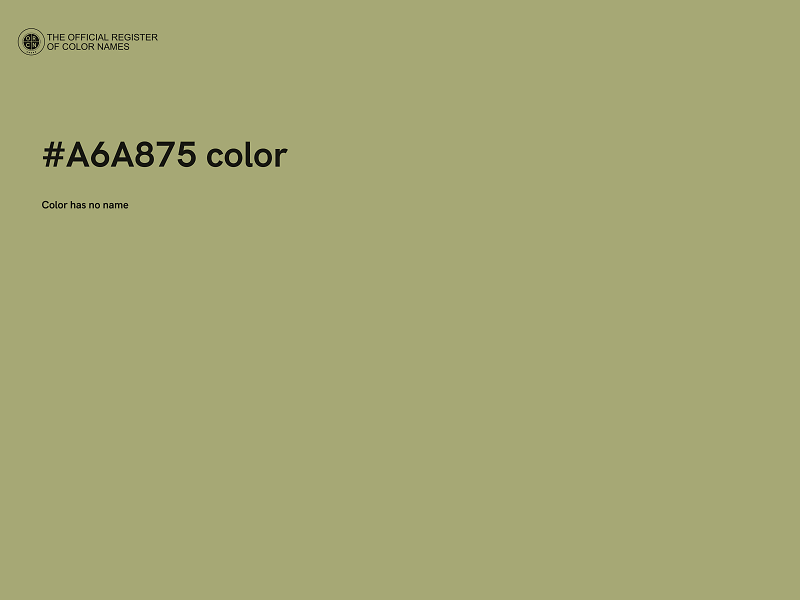 #A6A875 color image