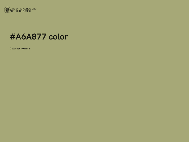 #A6A877 color image